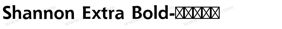 Shannon Extra Bold字体转换